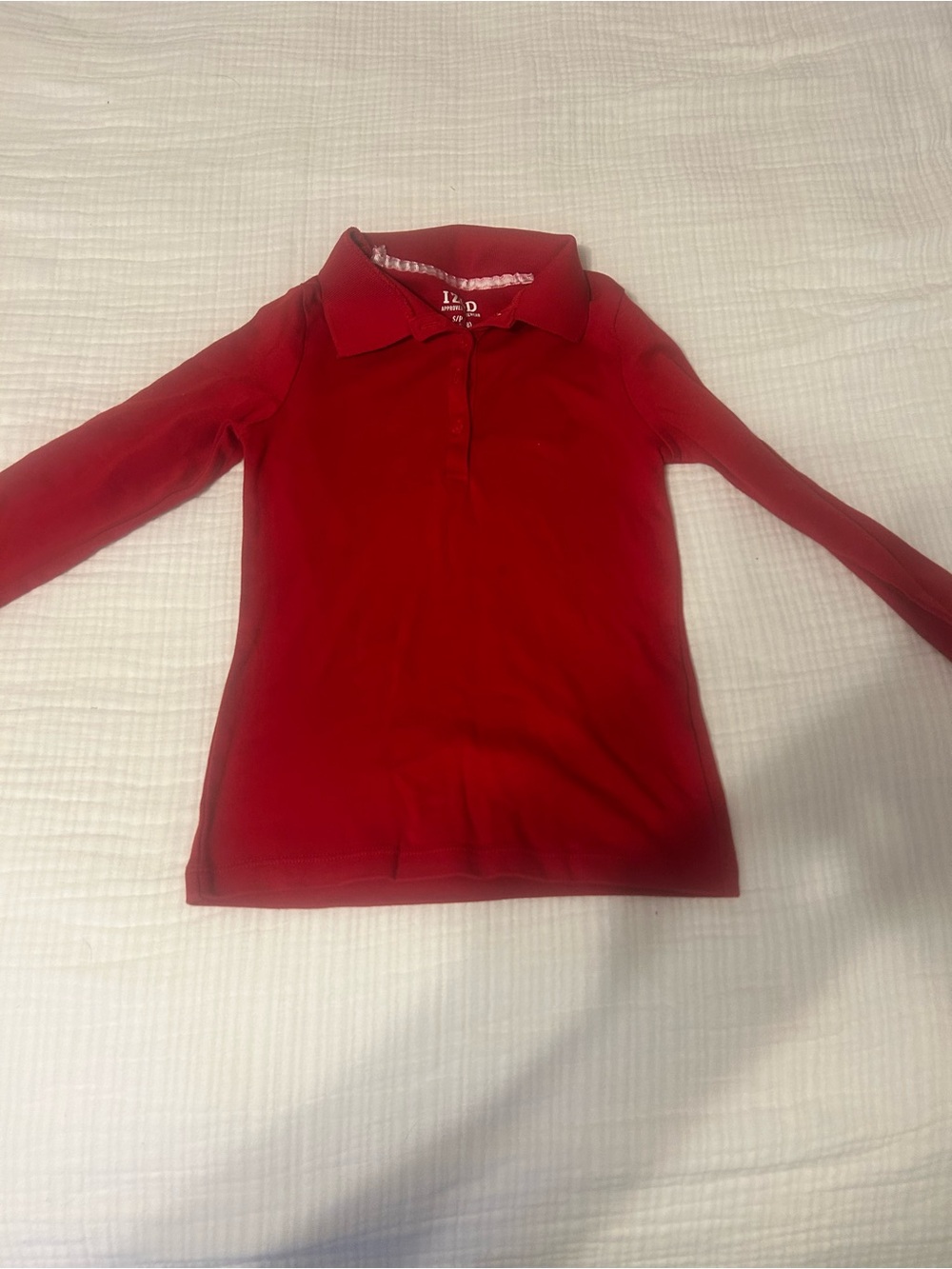 Izod Long-Sleeve Red Polo for Kids